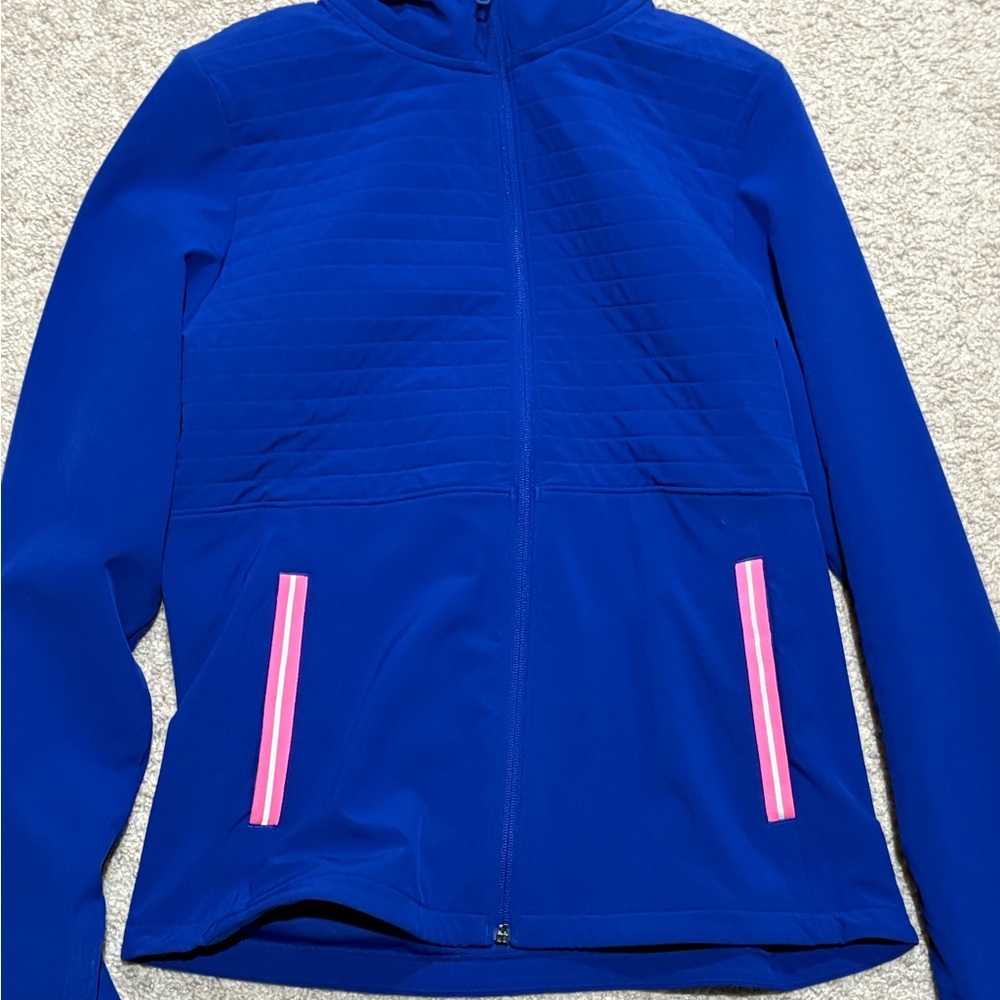 Under Armour Blue Jacket with Pink Trim
